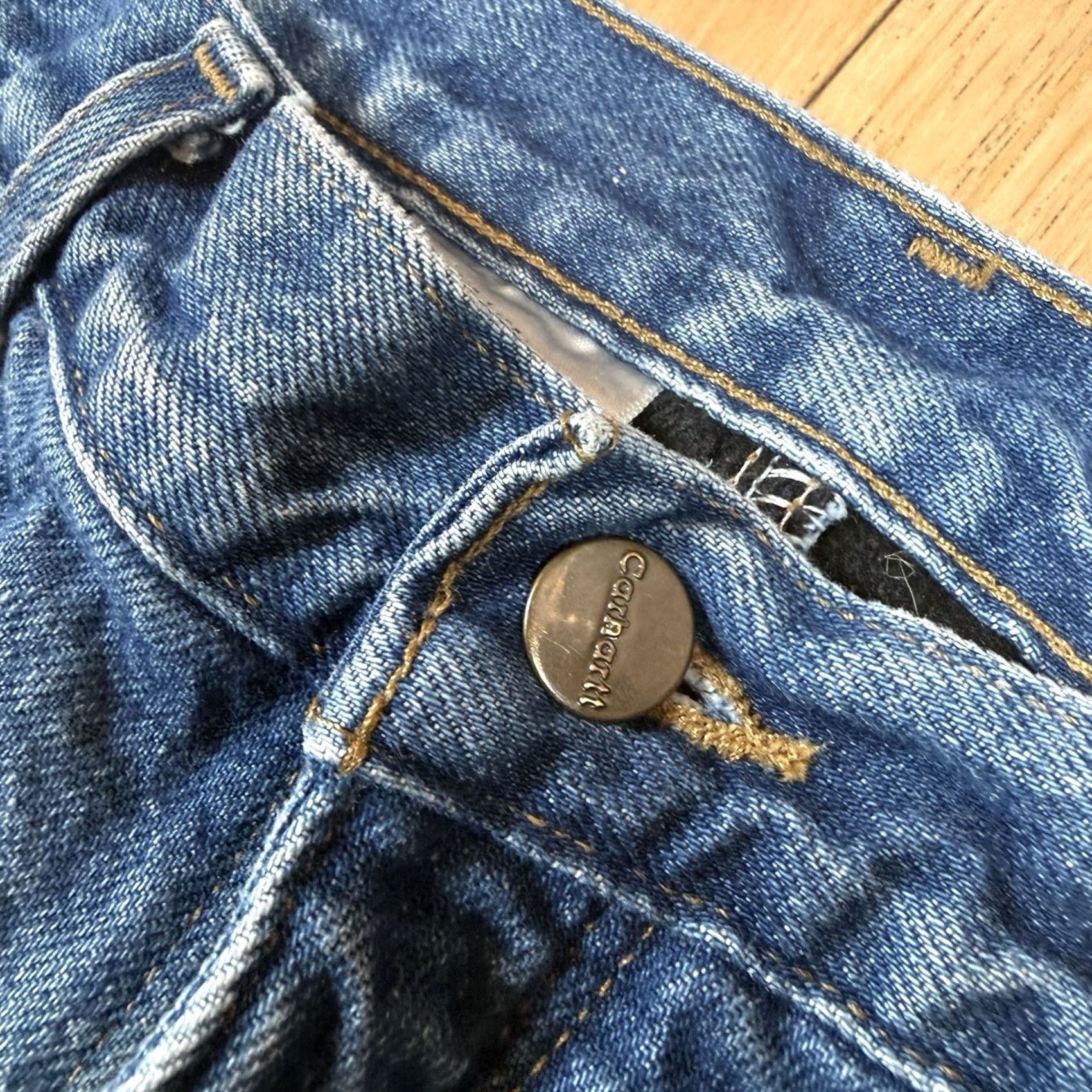 Carhartt VINTAGE Carhartt Jeans Mens 32x30 Blue Straight Relaxed Lined Workwear Pants Size US 32 / EU 48 - 5 Thumbnail