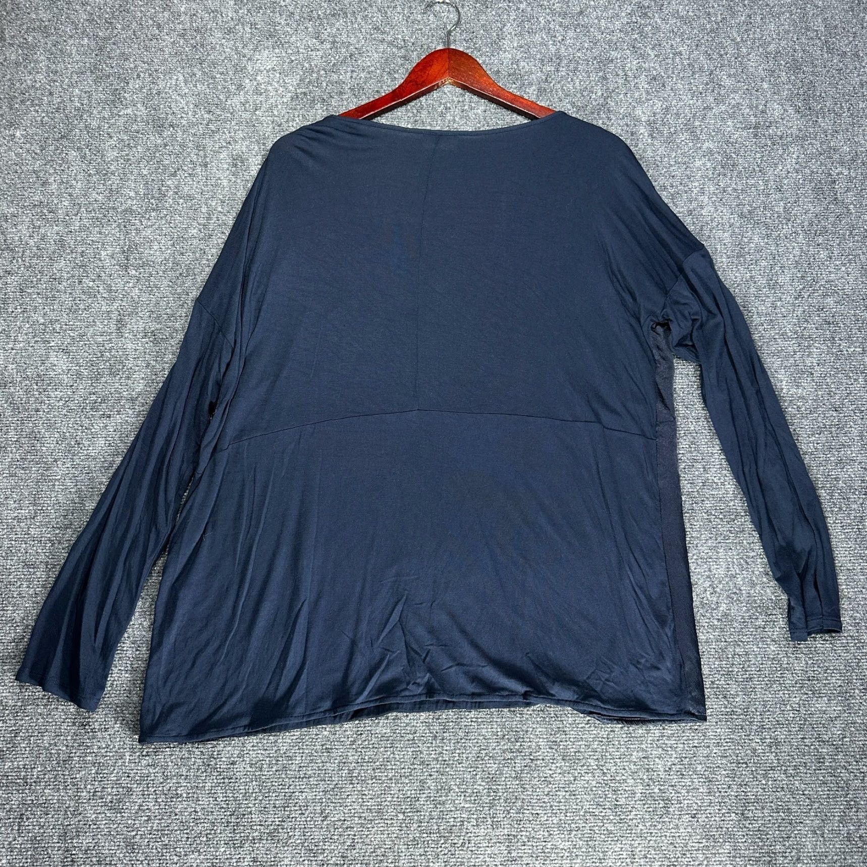 J. Jill VINTAGE J. Jill Top Womens Large Blouse Blue Long Sleeve Shirt Size L / US 10 / IT 46 - 5 Thumbnail