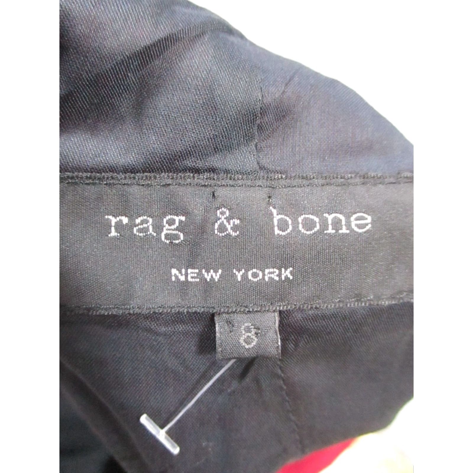 Rag & Bone rag & bone Dress Womens 8 Red Silk Blouson - Vintage? No Size M / US 6-8 / IT 42-44 - 3 Thumbnail