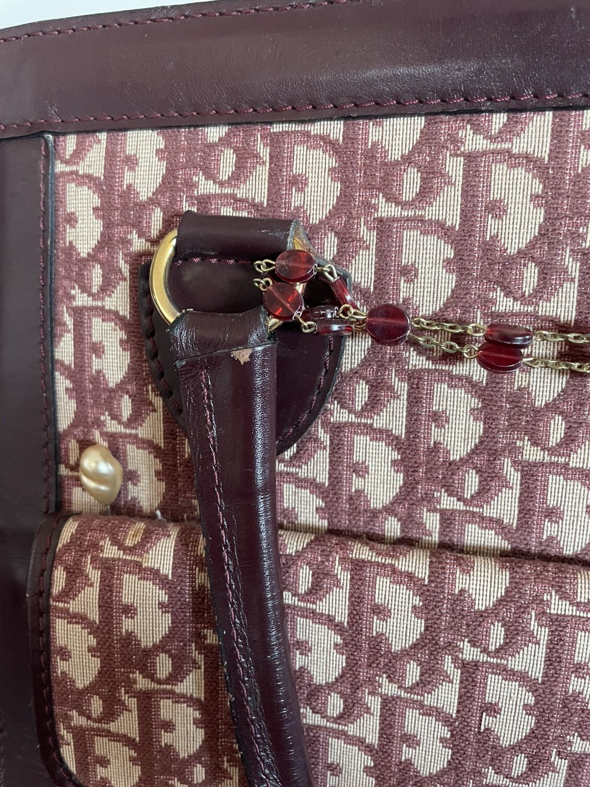 Dior 1970s Christian Dior Bagages Monogram Tote Bag Size ONE SIZE - 10 Thumbnail