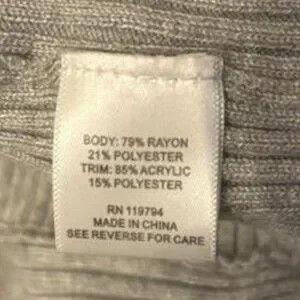 Other Anna Rose Light Gray Ribbed Open-Front Drape Cardigan Size L / US 10 / IT 46 - 6 Thumbnail