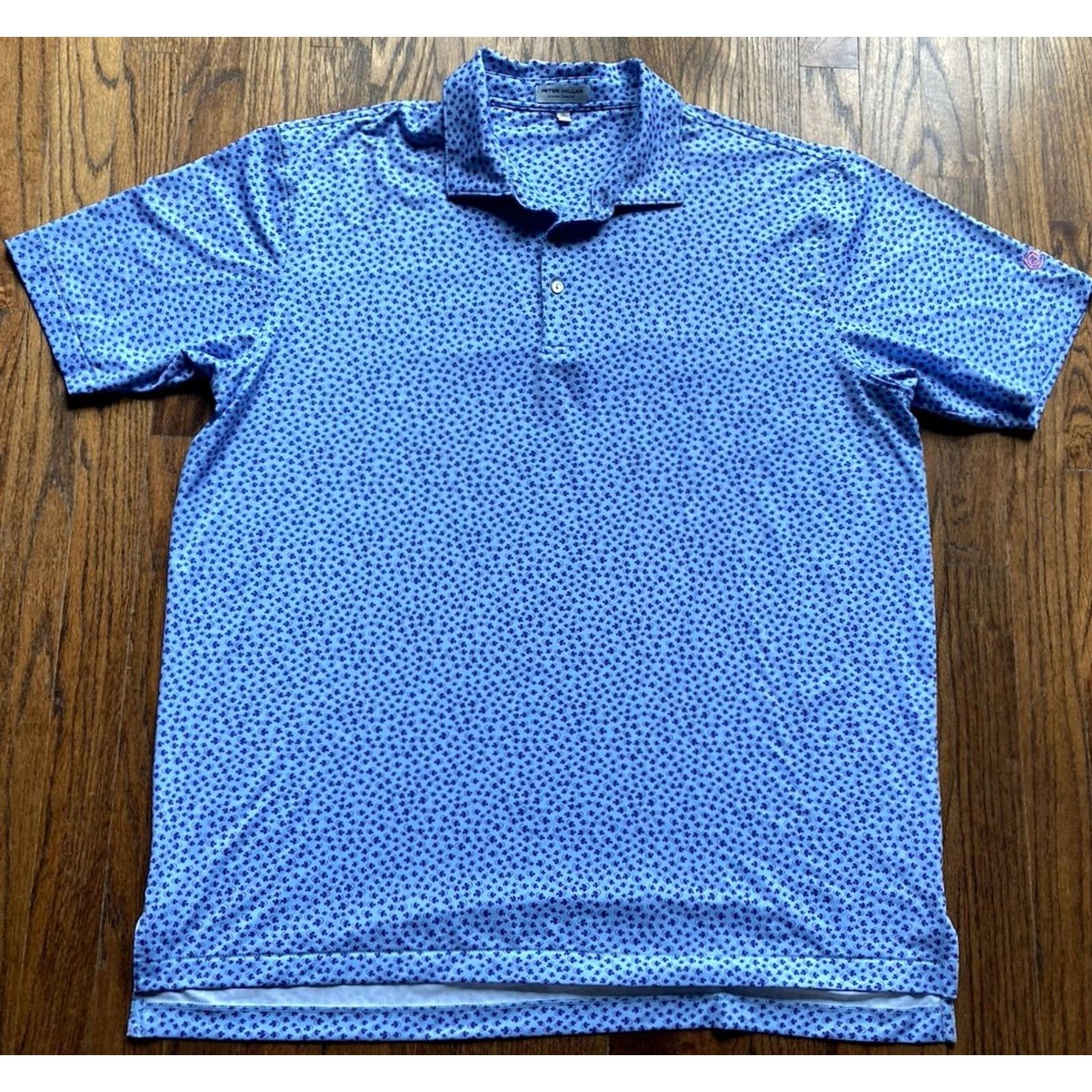 Peter Millar Peter Millar Polo Shirt Mens XL Summer Comfort Golf Blue AOP Preppy Fishing Tackle Theme Size US XL / EU 56 / 4 - 2 Thumbnail