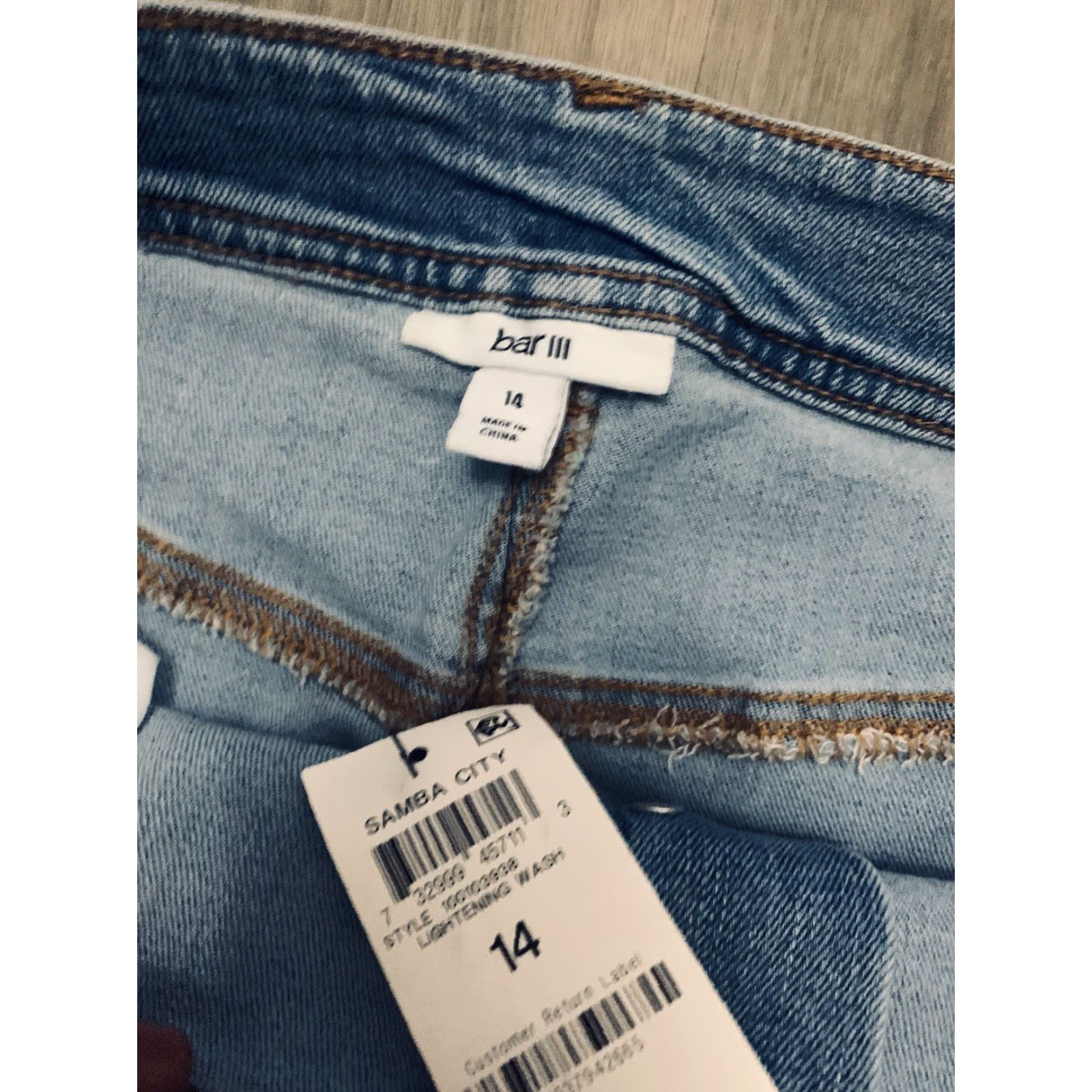 Bar III Bar III Skirt Women's 14 Blue Denim Mini NWT MSRP 9.50 Size 36" / US 14 / IT 50 - 5 Thumbnail
