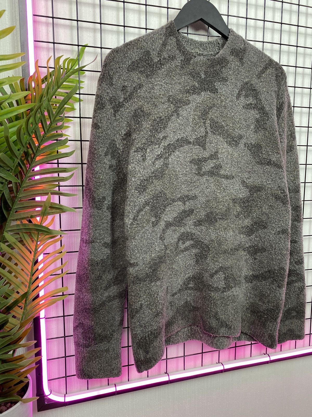 Allsaints × Designer AllSaints Camo sweater mohair men M size y2k Avant-garde Size US M / EU 48-50 / 2 - 1 Thumbnail