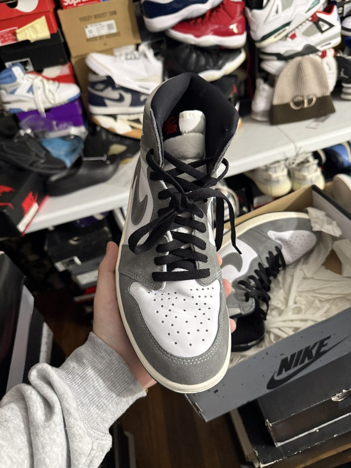 Jordan Brand Jordan retro 1 washed black sz 10 Size US 10 / EU 43 - 2 Thumbnail