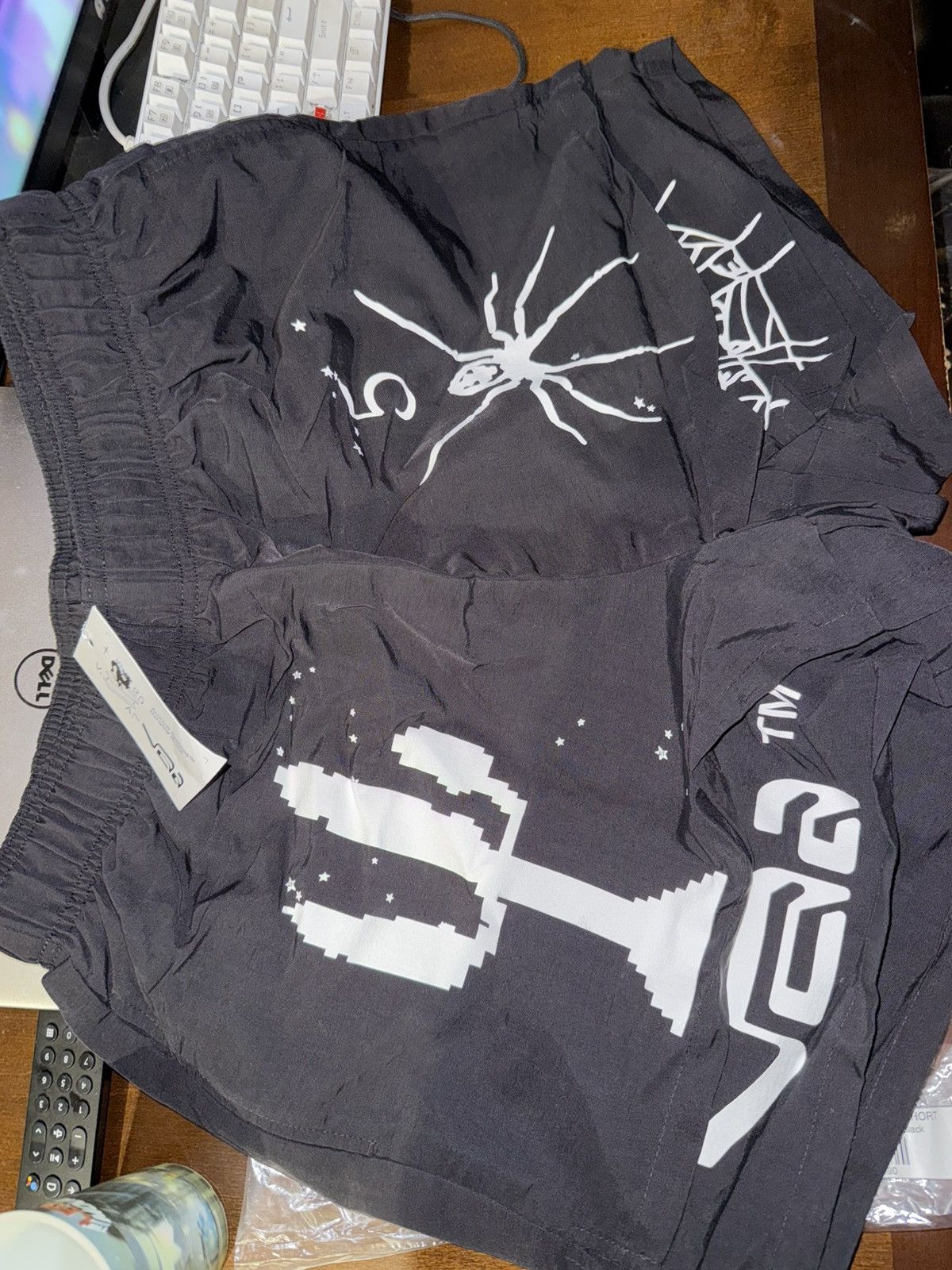 Sp5der Spder virgil Abloh nylon shorts Size US 33 - 1 Thumbnail