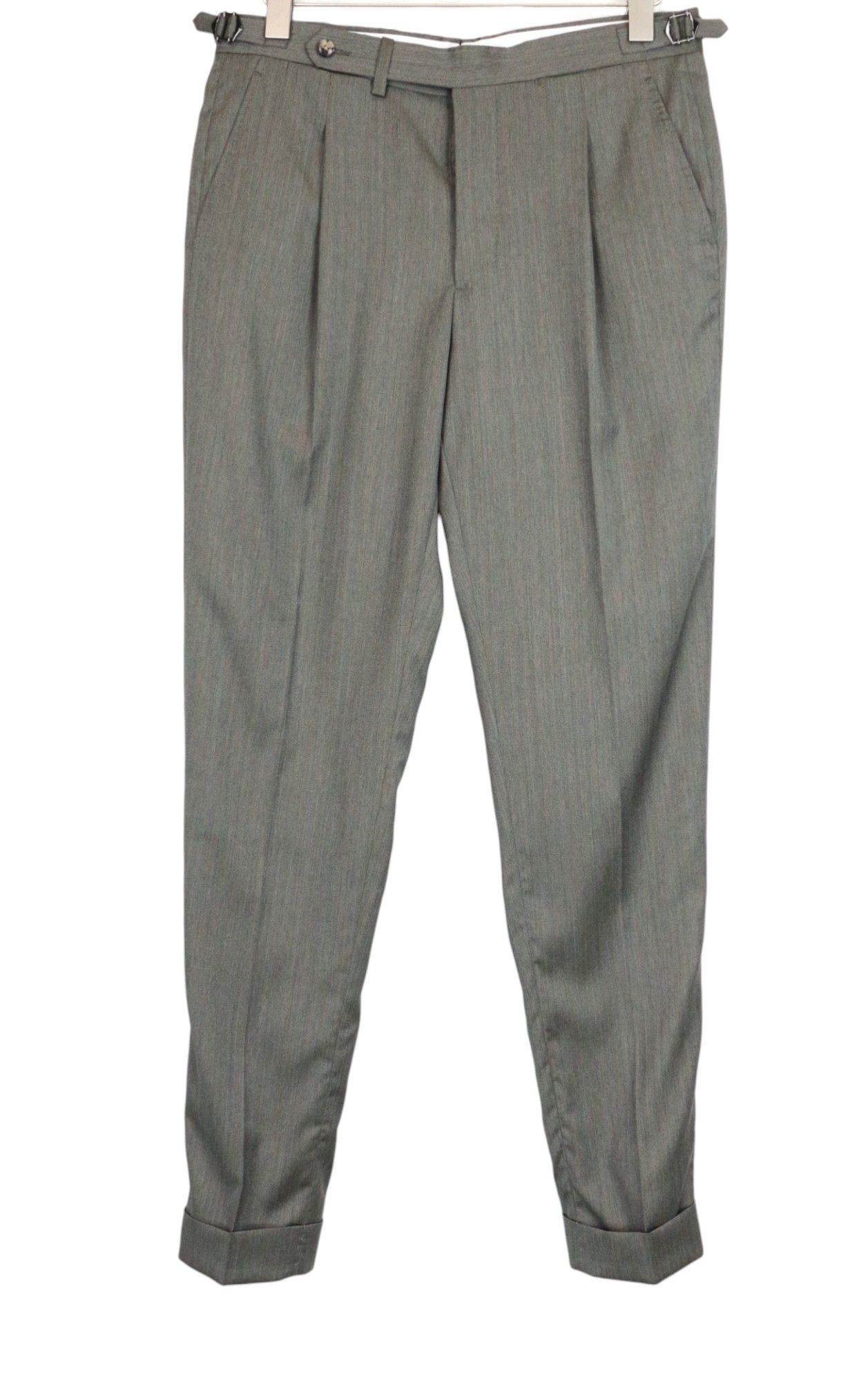 Suitsupply HAVANA UK38R Green Wool Silk Suit 66878 Size 38R - 8 Thumbnail