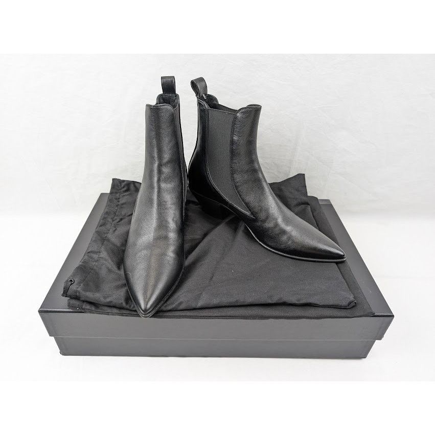 Saint Laurent Paris o1rshd1 Banana 50 EL Bo Riverside Boots in Nero Size US 8 / EU 41 - 20 Thumbnail