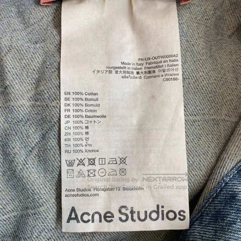 Acne Studios Acne Studios Blue Denim Jacket Size US S / EU 44-46 / 1 - 5 Thumbnail