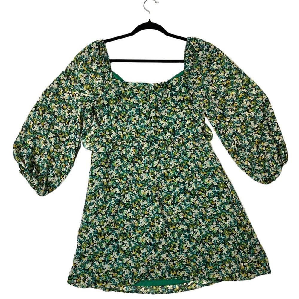 Lulus Lulus l Floral Print Long Sleeve Tie-Front Dress Medium Size M / US 6-8 / IT 42-44 - 3 Thumbnail