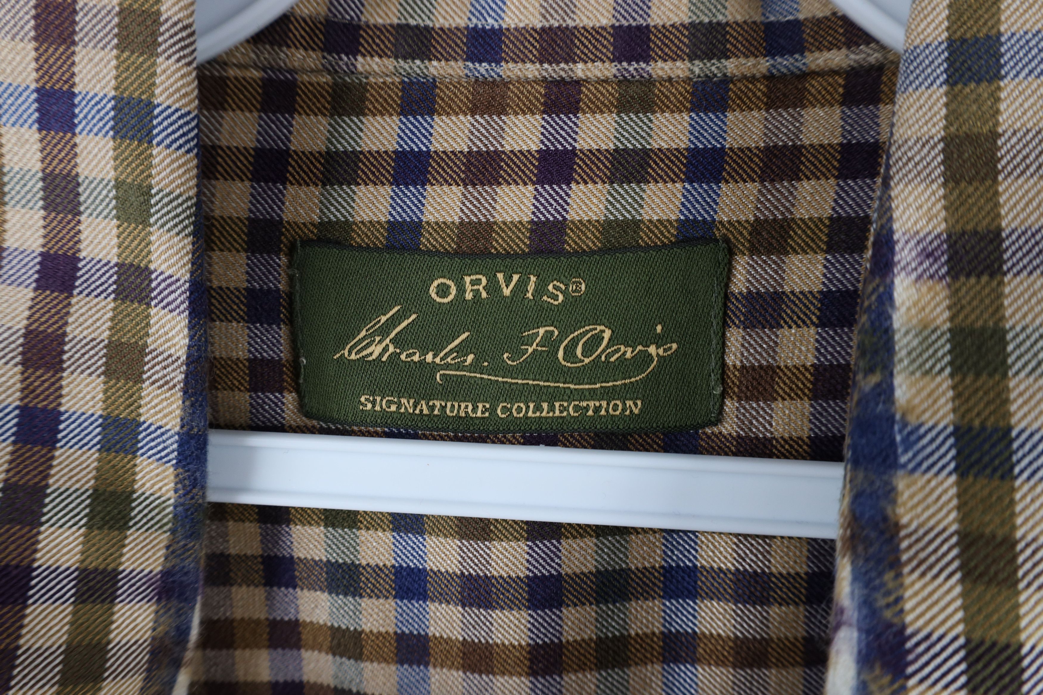 Orvis × Vintage Vintage Orvis Rainbow Plaid Silk Wool Collared Button Shirt Size US XL / EU 56 / 4 - 7 Thumbnail