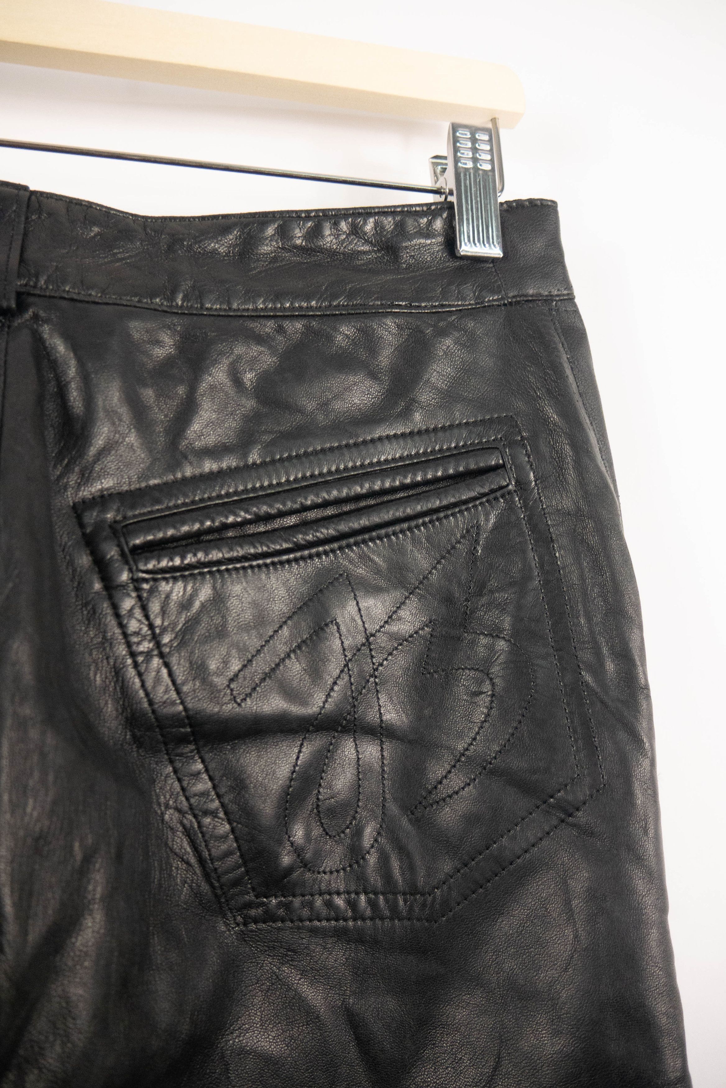 Jitrois Jean Claude Jitros leather flared pants – vintage y2k Size 26" / US 2 / IT 38 - 7 Thumbnail