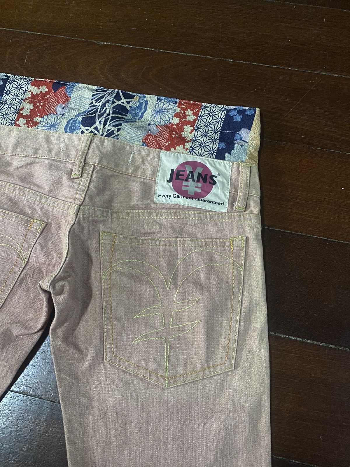 Le Grande Bleu (L.G.B.) rare yen japanese brand double waist boot cut sukajan b-1 Size US 32 / EU 48 - 6 Thumbnail