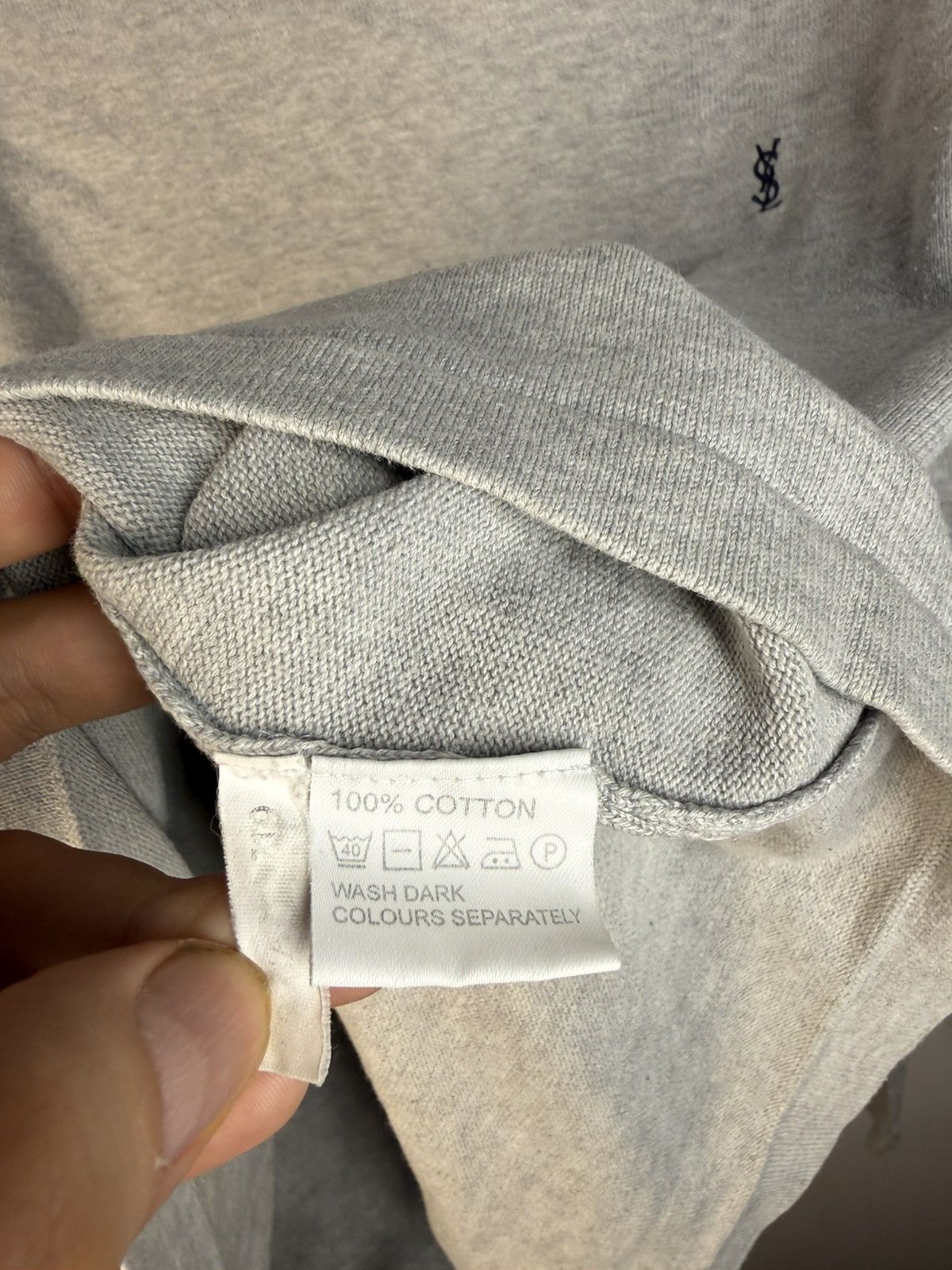 Yves Saint Laurent Grey YSL Light Sweater Longsleeve Sweatshirt Vintage Paris Size US M / EU 48-50 / 2 - 6 Thumbnail