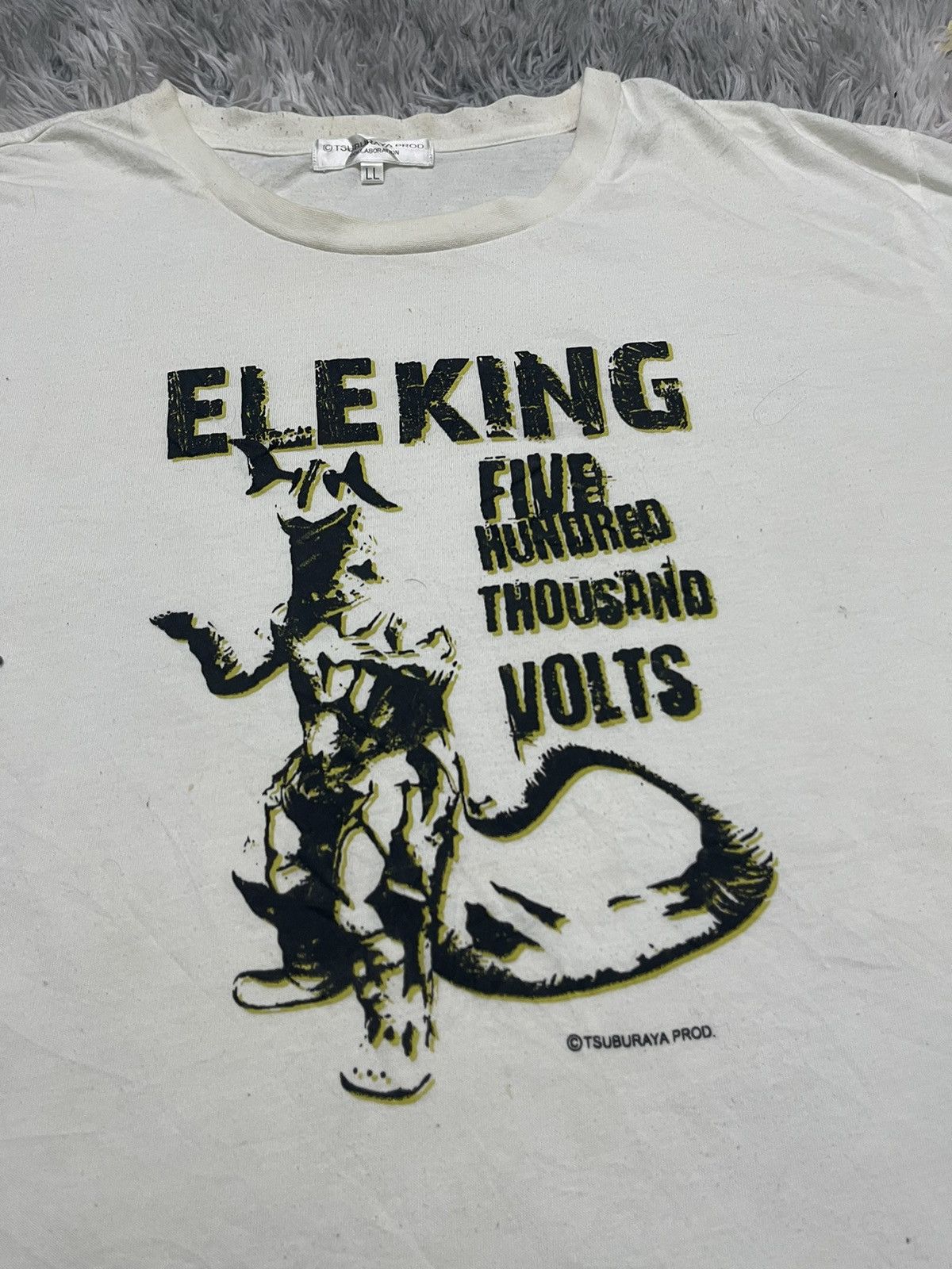 Anime VINTAGE ELEKING BY TSUBURAYA PROD ANIMA TEES RARE DESIGN Size US XL / EU 56 / 4 - 6 Thumbnail