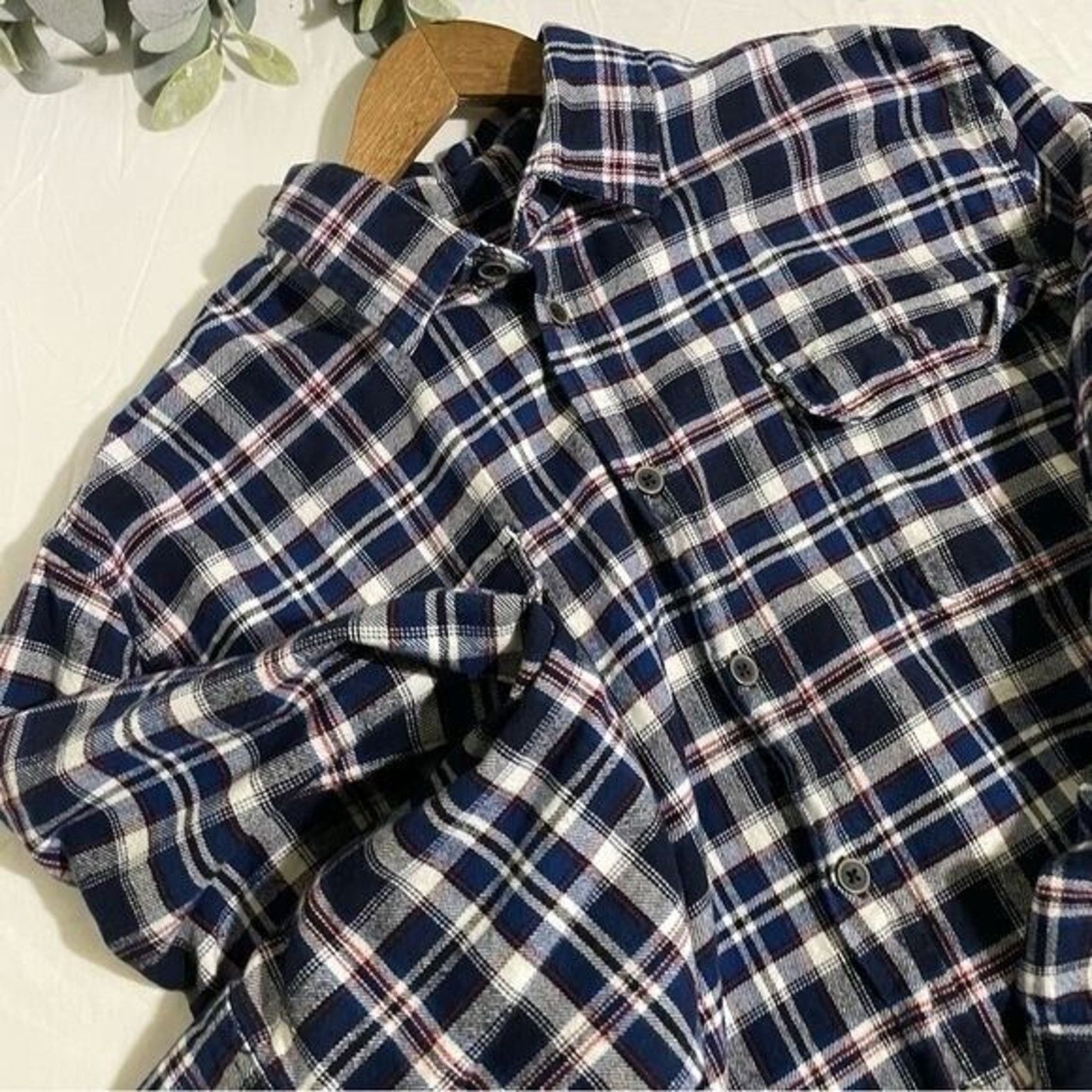 Other Jachs Brawny Mens Flannel Shirt 2X Plaid Heavyweight Size US XXL / EU 58 / 5 - 14 Thumbnail