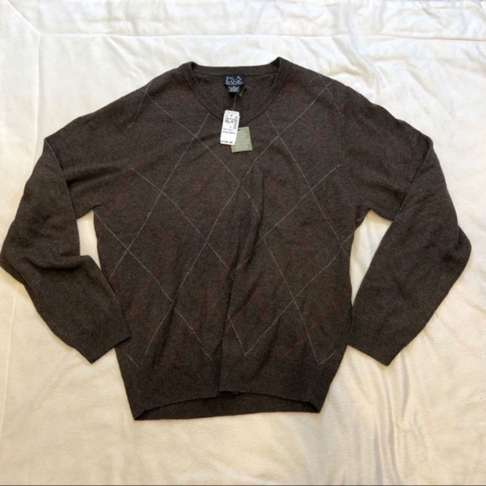 Jos. A. Bank Joseph A. Bank Brown Wool Crewneck Sweater | Sz M, NWT Size US M / EU 48-50 / 2 - 2 Thumbnail