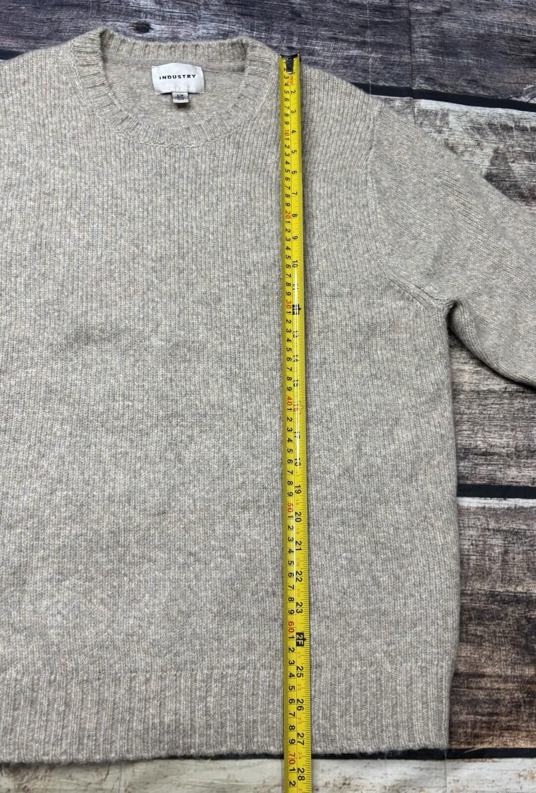 Alpha Industries Industry Sweater Mens Large Chunky Knit Crew Neck Beige Size US L / EU 52-54 / 3 - 8 Thumbnail