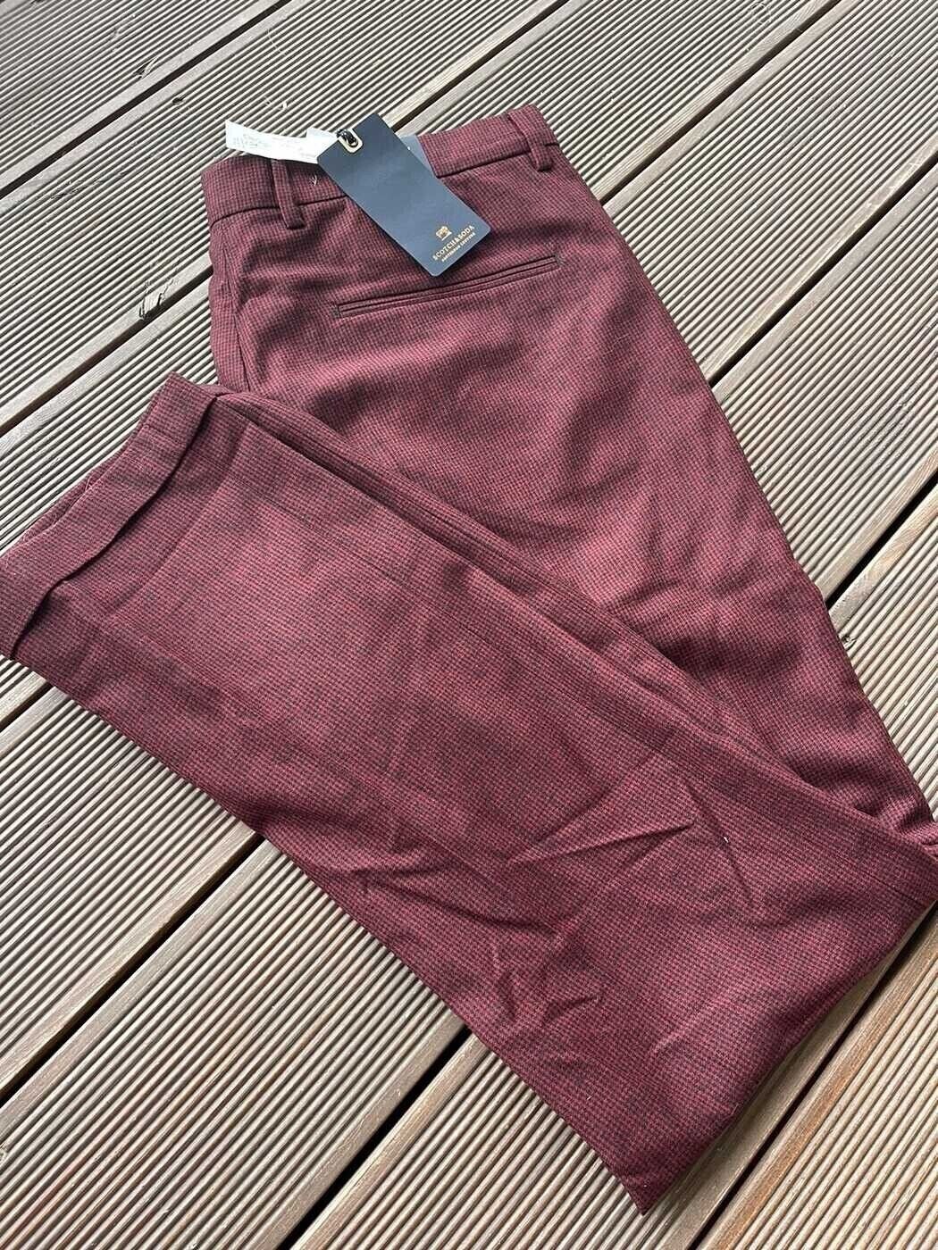 Scotch & Soda Basic Formal Red Woolen pants Scotch&Soda Size US 34 / EU 50 - 5 Thumbnail