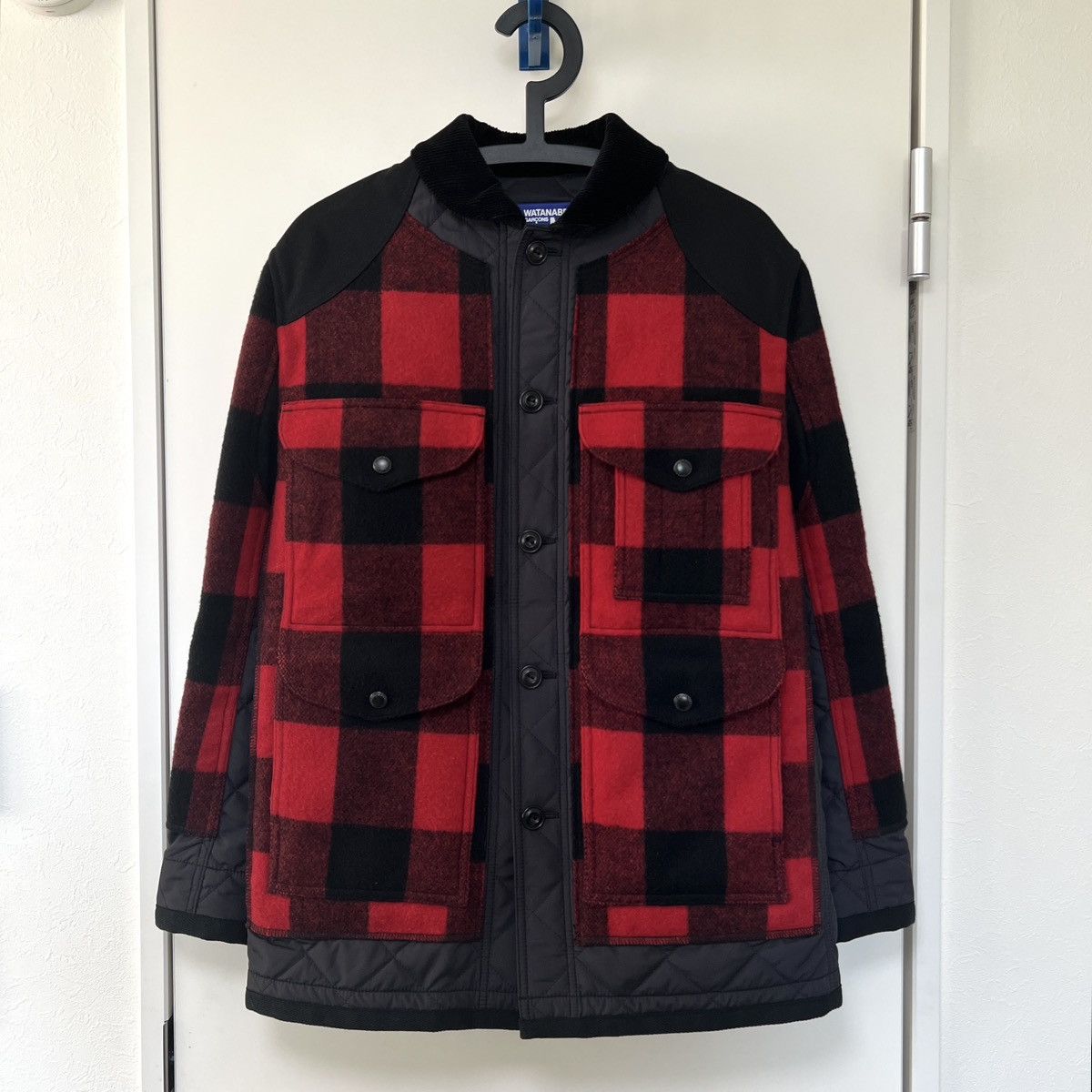 Comme des Garcons × Junya Watanabe 21AW Quilted Multi-Pocket Wool Jacket Size US XS / EU 42 / 0 - 2 Thumbnail
