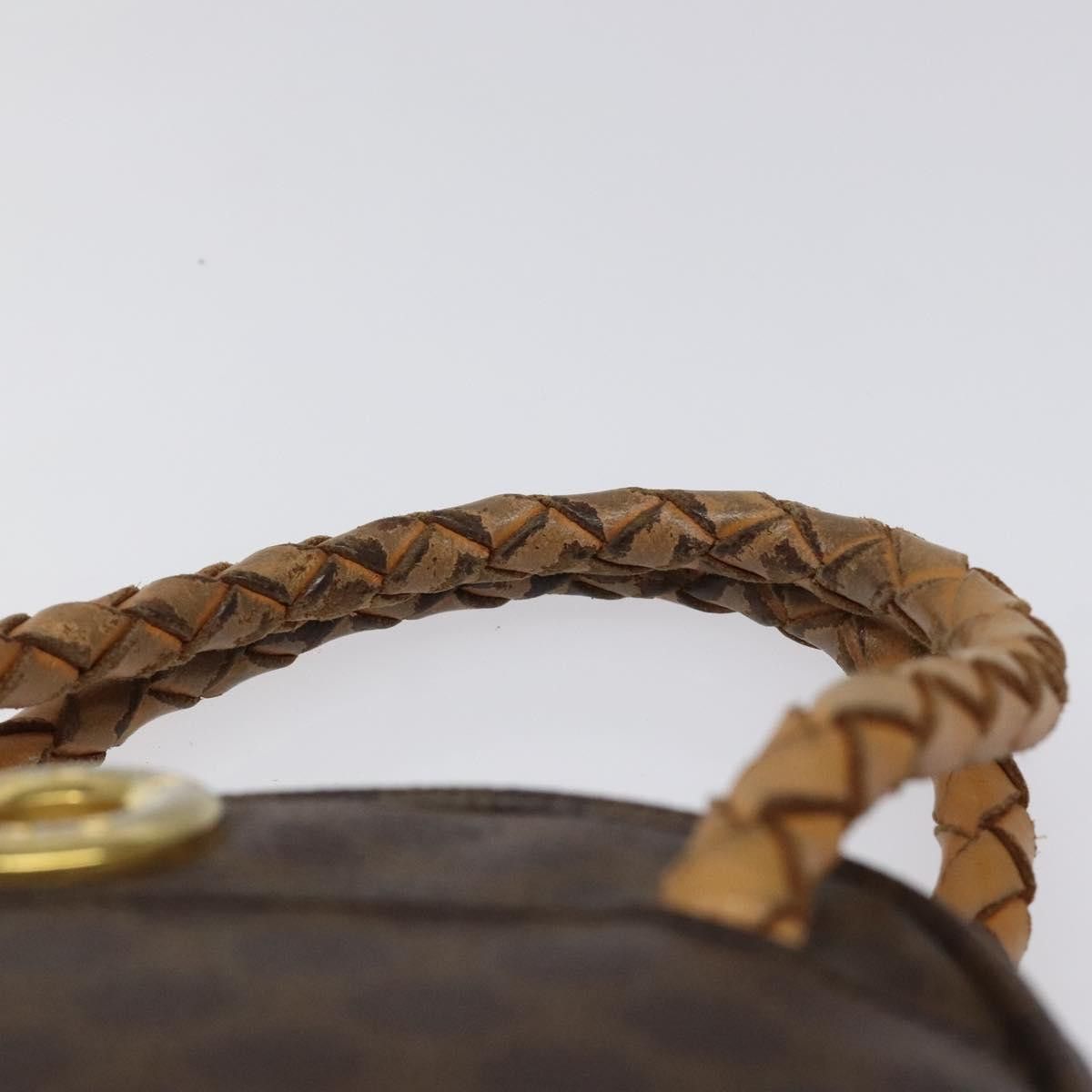Celine CELINE Macadam Canvas Hand Bag Pvc Leather Brown Size ONE SIZE - 8 Thumbnail