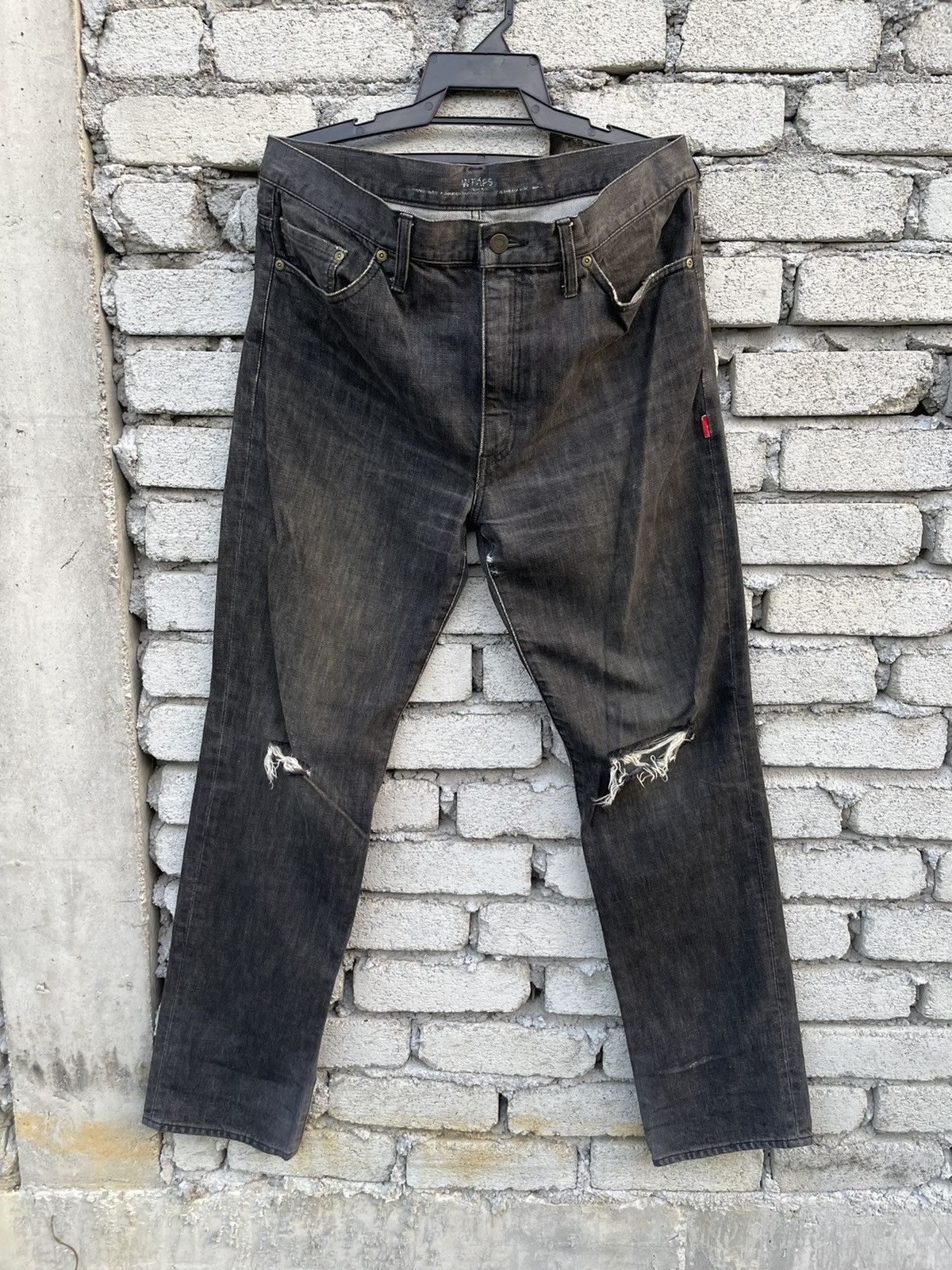 Wtaps Wtaps Distress Denim Size US 36 / EU 52 - 1 Thumbnail