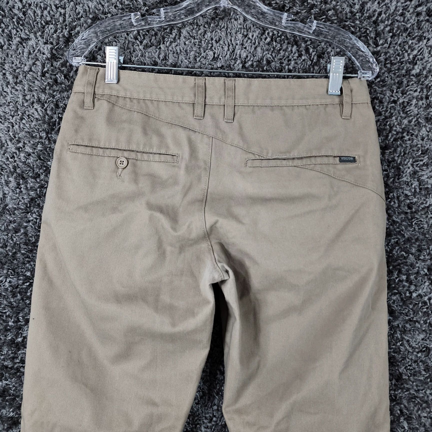 Volcom Volcom Corpo Class Mens Brown Straight Leg Polyester Cotton Pants Size 30 Size US 30 / EU 46 - 7 Thumbnail