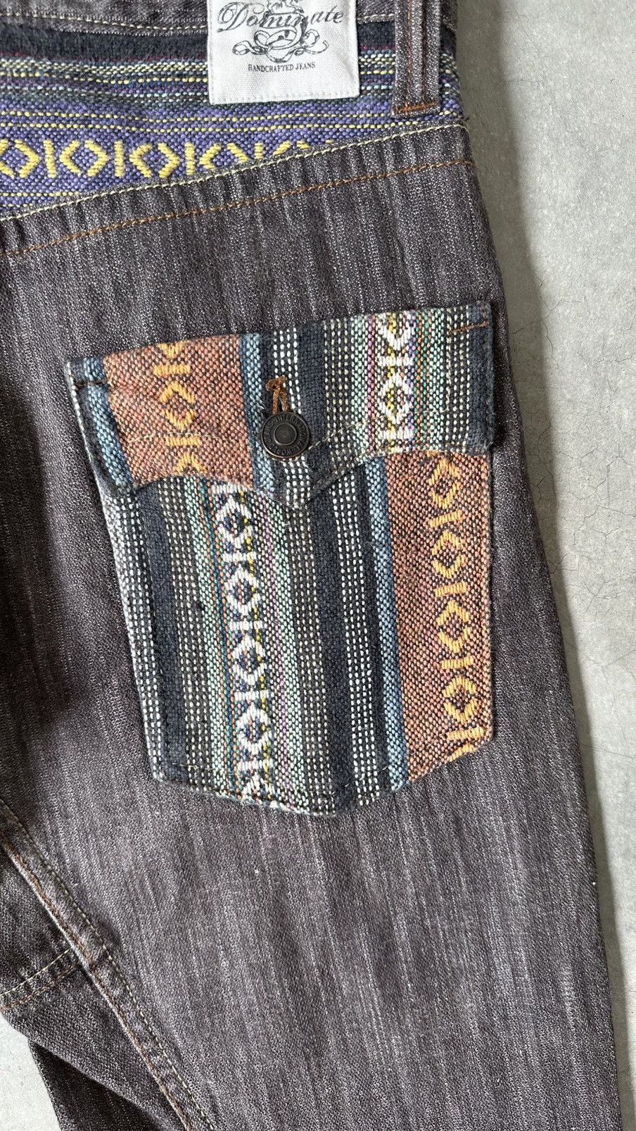 Japanese Brand VINTAGE DOMINATE HANDCRAFTED JEANS Size US 34 / EU 50 - 12 Thumbnail