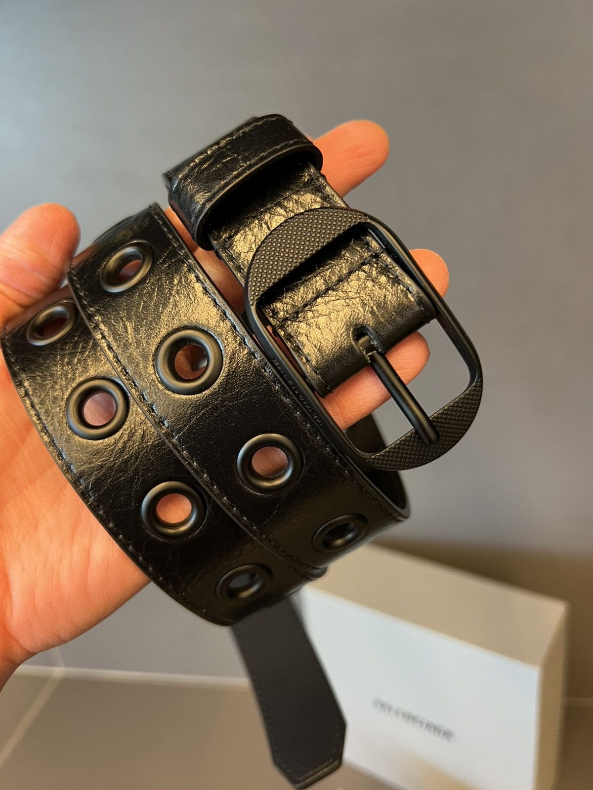 Balenciaga Le Cagole Leather Belt - SIZE 95 Size ONE SIZE - 1 Thumbnail