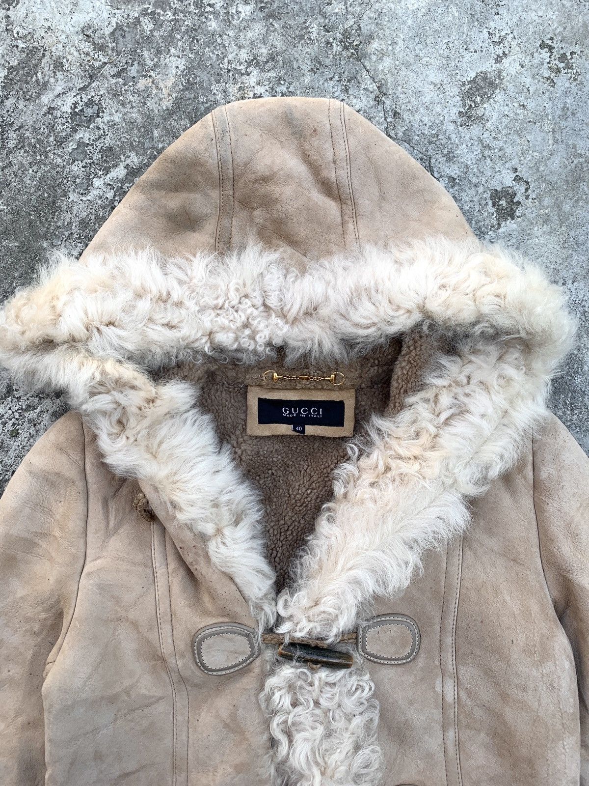 Gucci Leather Fur Coat by Tom Ford Size S / US 4 / IT 40 - 2 Thumbnail