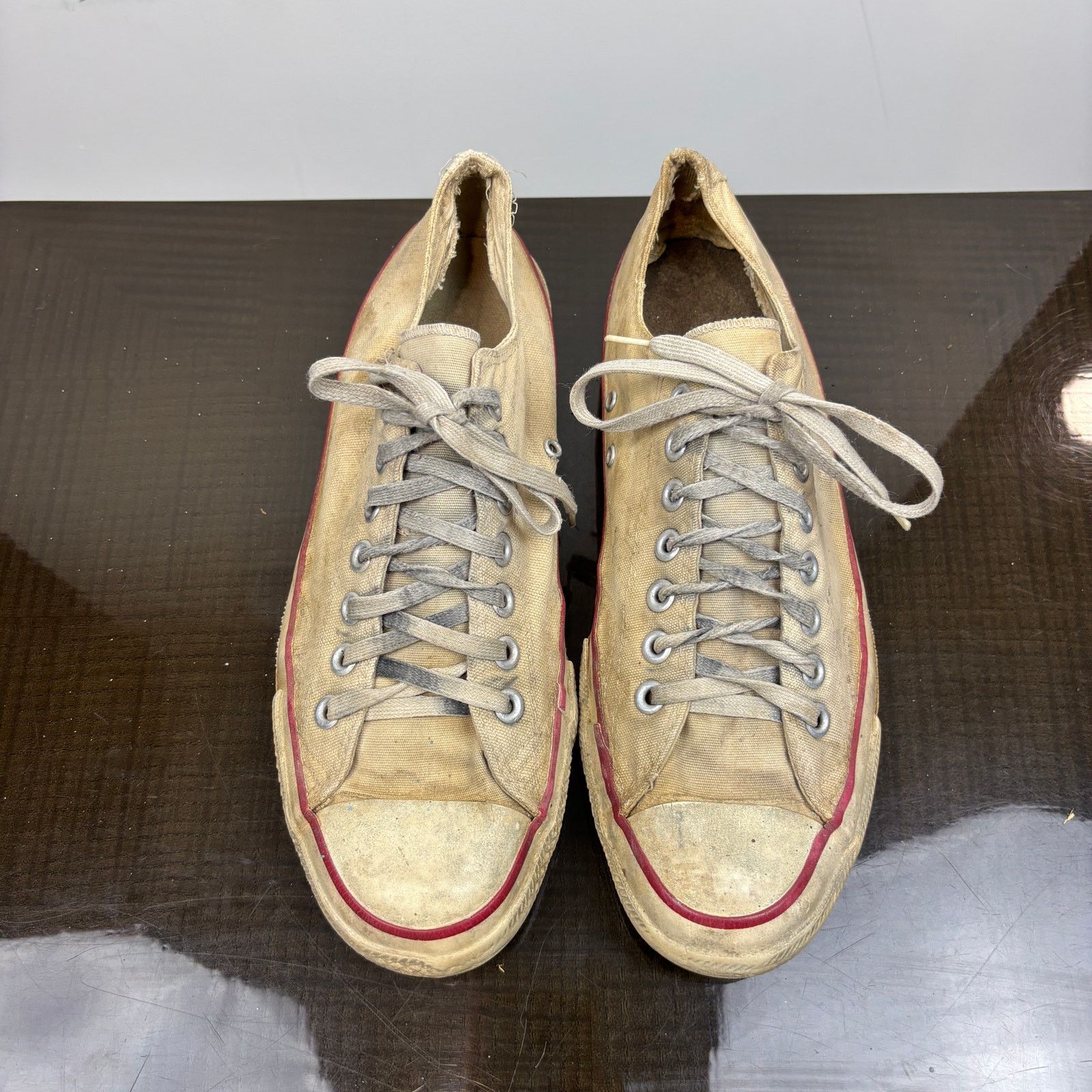 Converse × Vintage Vintage 80s Converse Low Sneakers Shoes Men's 11 Distressed Size US 11 / EU 44 - 6 Thumbnail