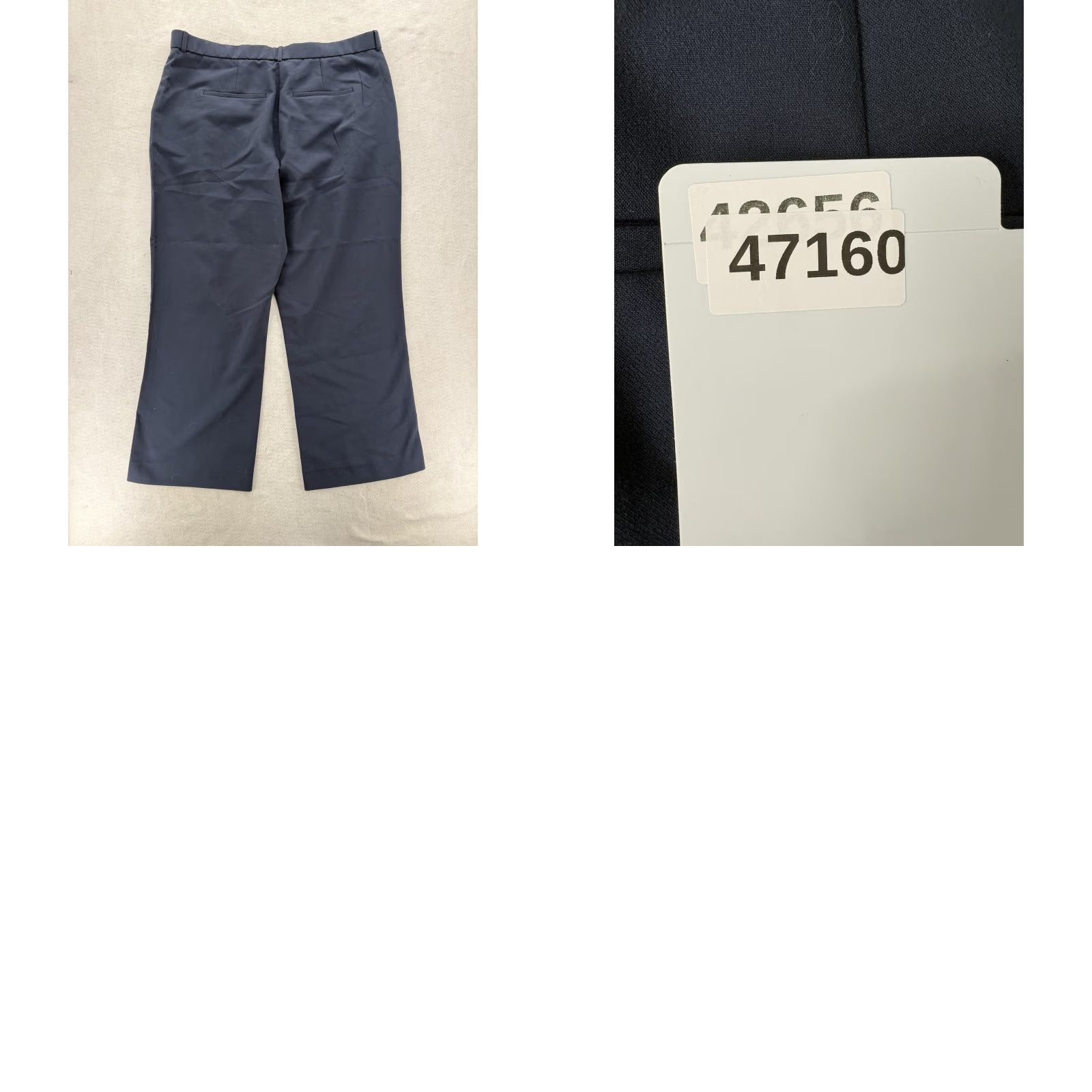 Abercrombie & Fitch Abercrombie & Fitch Sloane Tailored Pant Womens 36 Long Blue Wide Leg Curve Love Dress Pants Pockets Zip Pleated Career Workwear Endless Stretch Size 25" / US 0 / IT 36 - 9 Thumbnail
