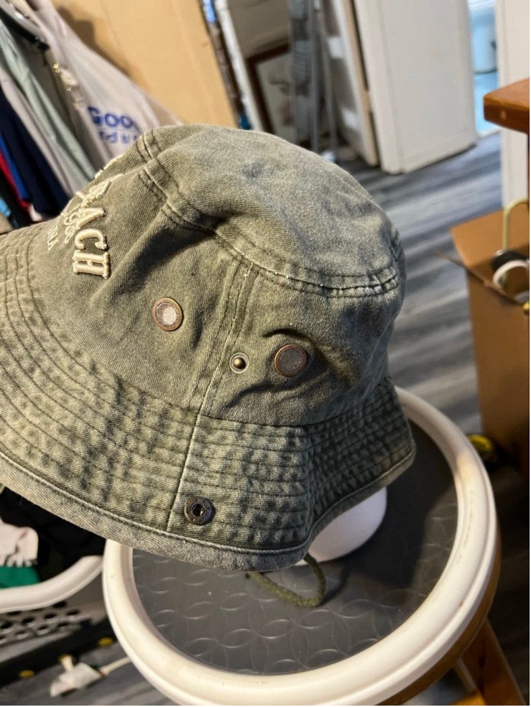 The Unbranded Brand Vintage Lucky 7 Myrtle Beach Olive Green Bucket Hat Size ONE SIZE - 2 Thumbnail
