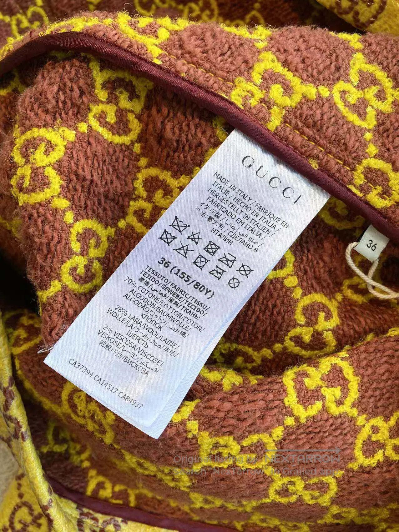 Gucci Guicci Presbyon full print double G brushed rubber coat ja Size XXS / US 00 / IT 34 - 5 Thumbnail