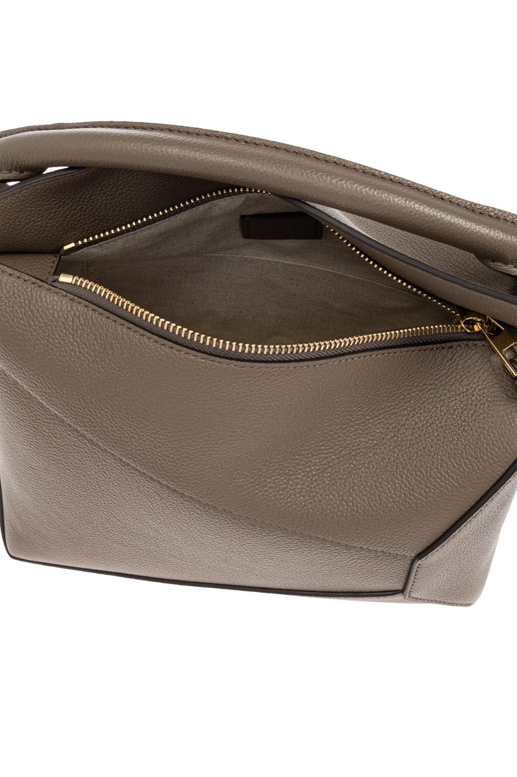 Loewe LOEWE Puzzle Small Edge Taupe Leather Handbag Size ONE SIZE - 4 Thumbnail