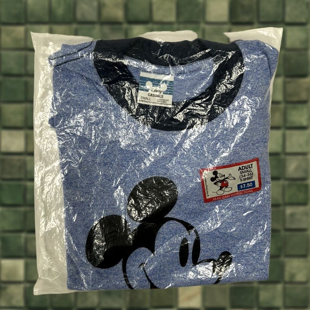 Disney VINTAGE Walt Disney Disney Casuals Mickey Mouse T-Shirt Crew Neck Short Sleeve Blue 80s 70s Unisex Adults S Womens Mens Boys Girls Size US S / EU 44-46 / 1 - 1 Thumbnail