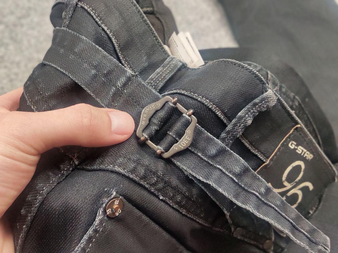 G-Star Vintage G-Star RAW 5620 Elwood Waxed Embro Jeans LGB Y2K Size US 29 - 16 Thumbnail