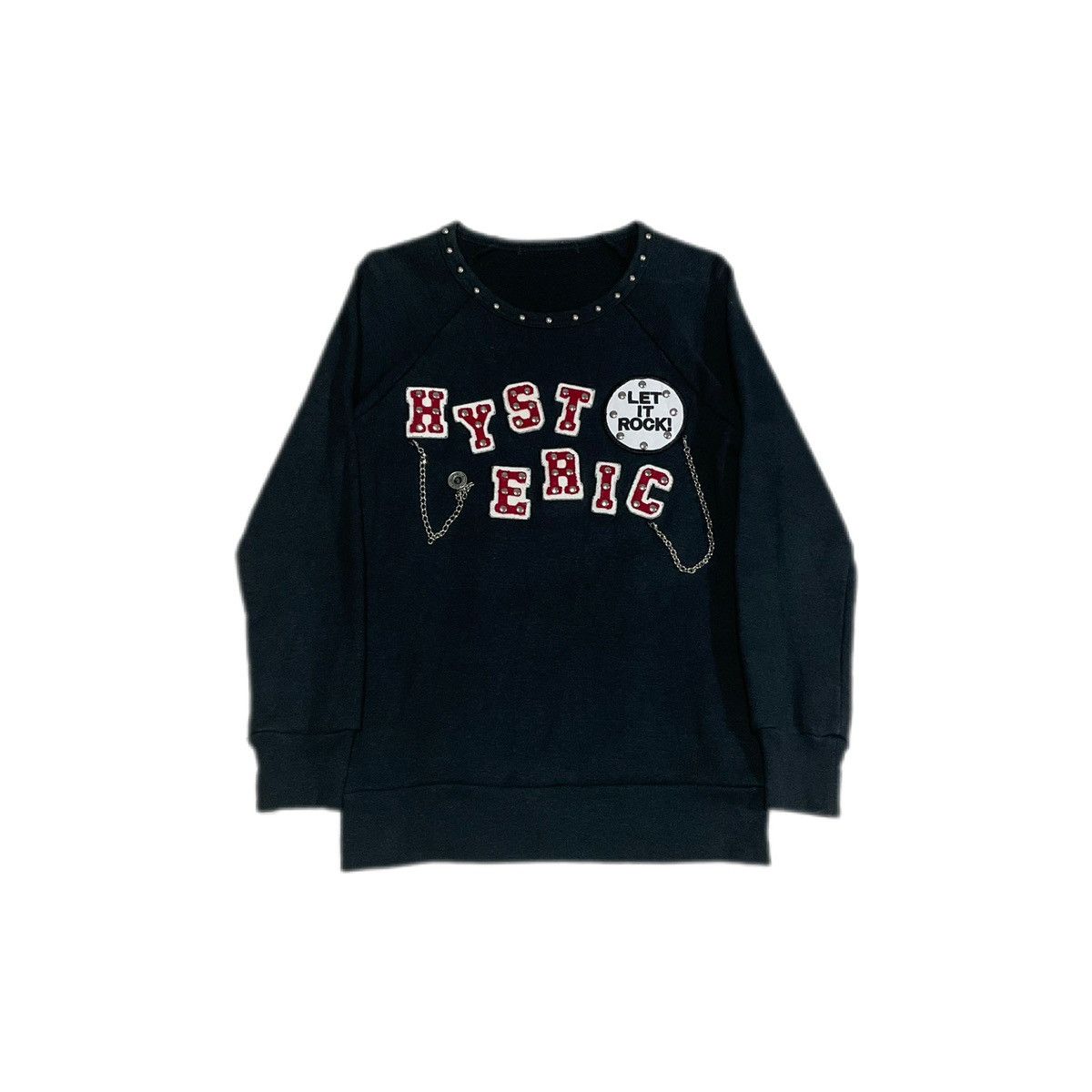 Hysteric Glamour × If Six Was Nine × Japanese Brand 🔥Sick Y2K Hysteric Glamour Chain Rivet Sweater Kids Size 120 Size US XXS / EU 40 - 2 Thumbnail