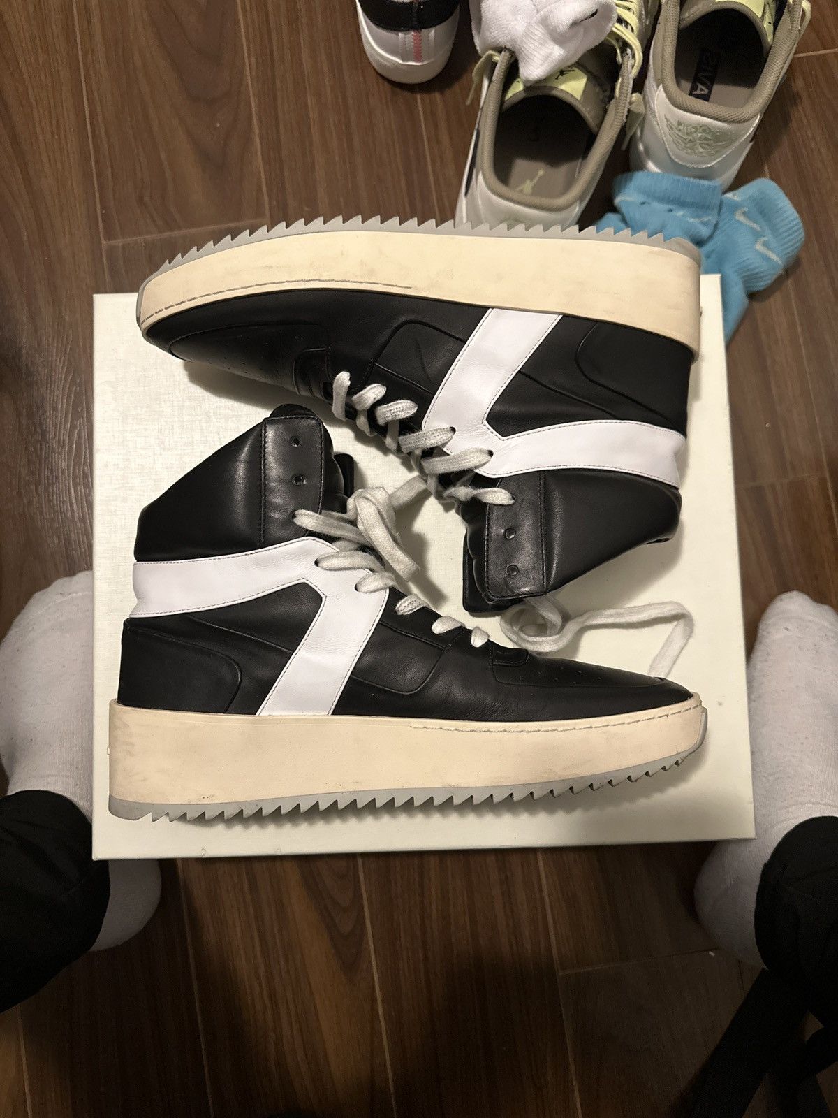 Fear of god basketball sneakers Black/White