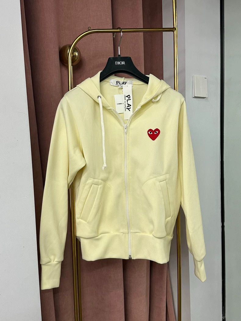 Comme des Garcons Comme des Garcons Yellow zipper hooded sweater coat Size M / US 6-8 / IT 42-44 - 1 Thumbnail