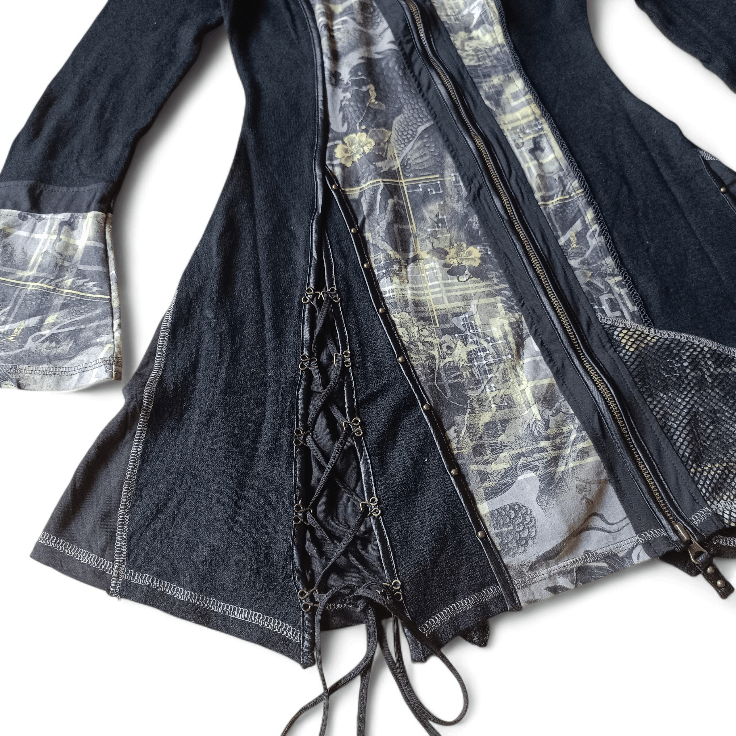 If Six Was Nine 2000s Ozz Croce-If six was nine dragon tatto zip lace Size US M / EU 48-50 / 2 - 5 Thumbnail