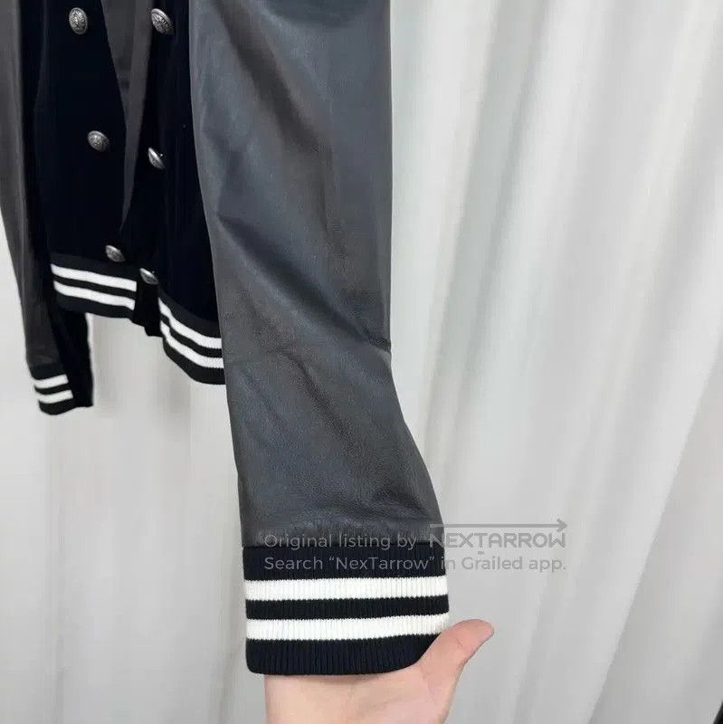 Balmain Balmain Black Leather and Velvet Short Jacket . Size US XL / EU 56 / 4 - 4 Thumbnail