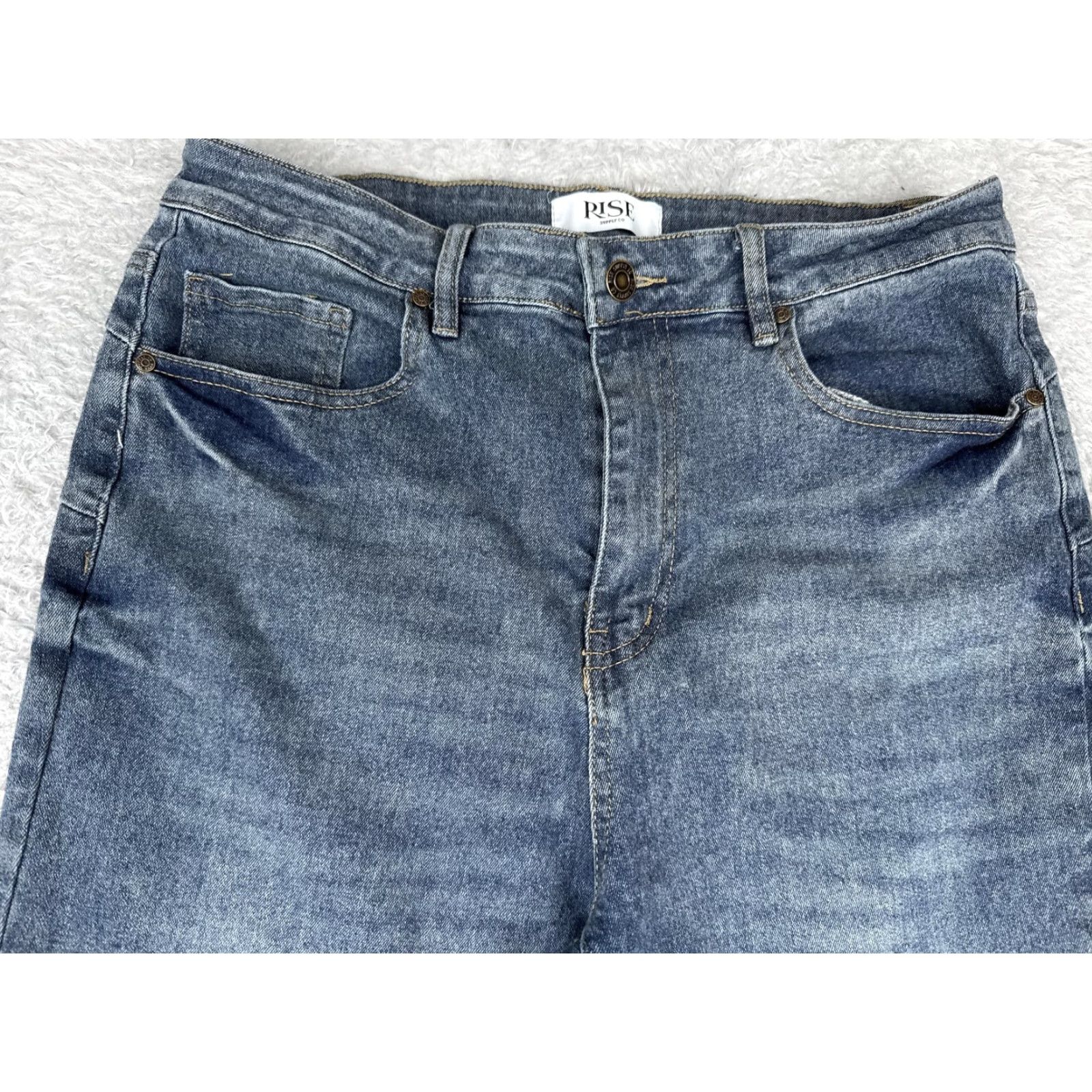 Vintage VINTAGE not used since No; Rise Supply Co Jeans Womens 13 Blue High Rise Bootcut Stretch Denim 30x31 Size 34" / US 12 / IT 48 - 4 Thumbnail