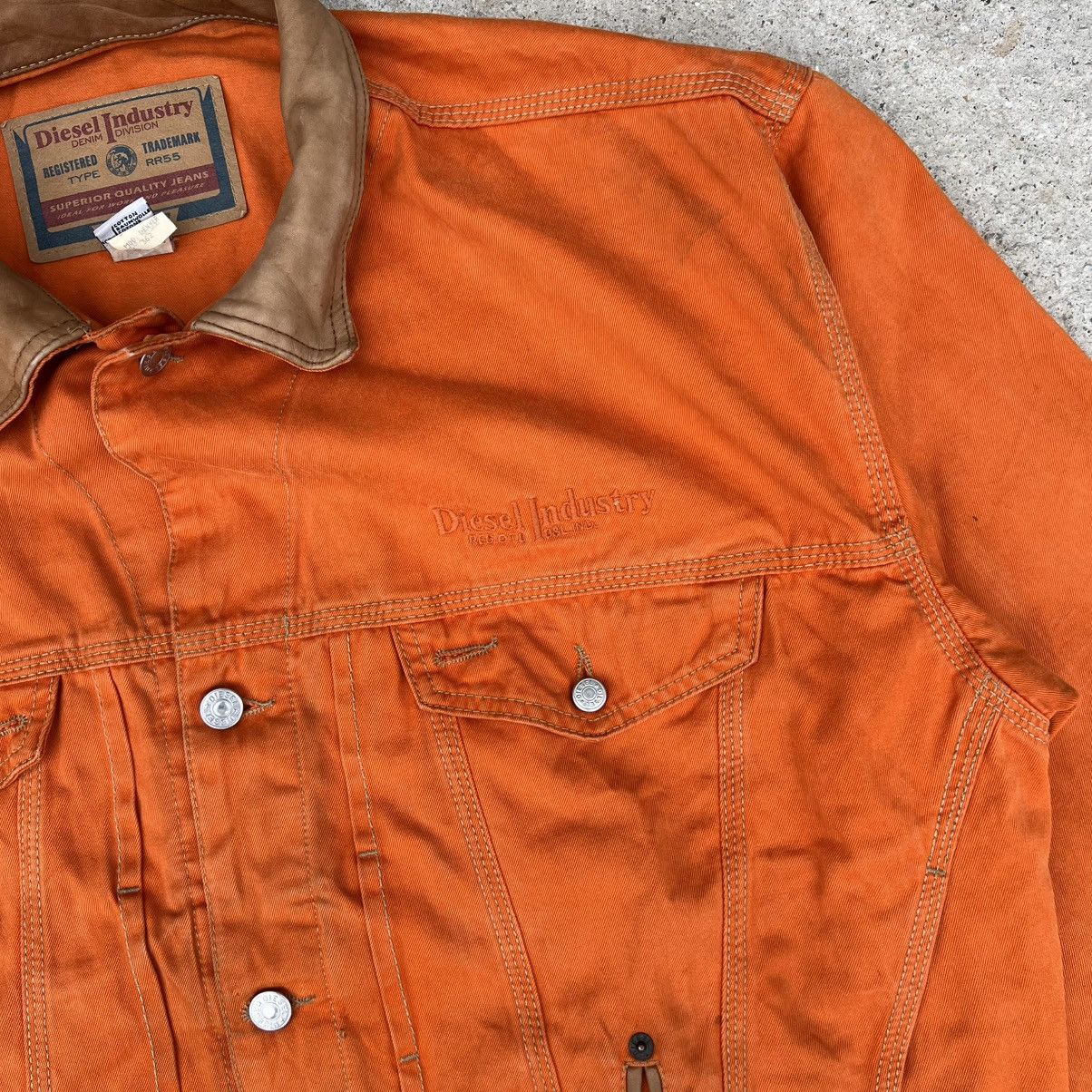 Diesel × Vintage Vintage 90s Diesel Denim Jacket Size US L / EU 52-54 / 3 - 3 Thumbnail