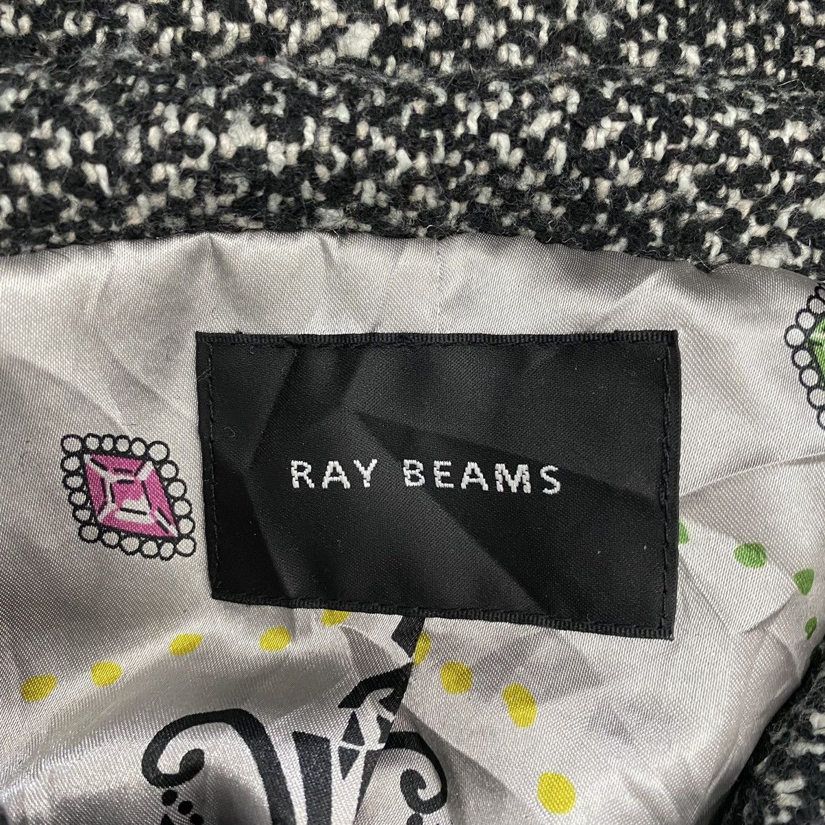 Japanese Brand × Vintage Vintage RAY BEAMS Japanese Brand Wool Crop Top Black Coat Size S / US 4 / IT 40 - 5 Thumbnail