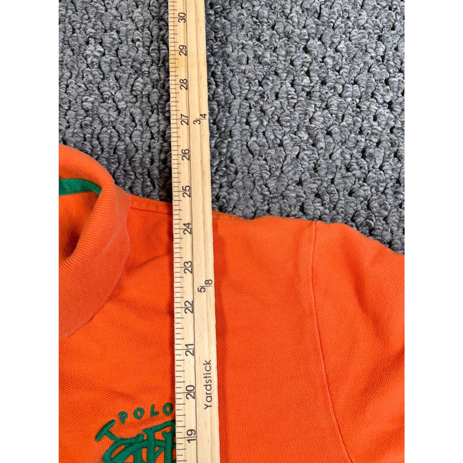 Polo Ralph Lauren Polo Ralph Lauren Embroidered Polo Shirt Adult Small Orange Pique Cotton Preppy Retro Mens Size US S / EU 44-46 / 1 - 6 Thumbnail