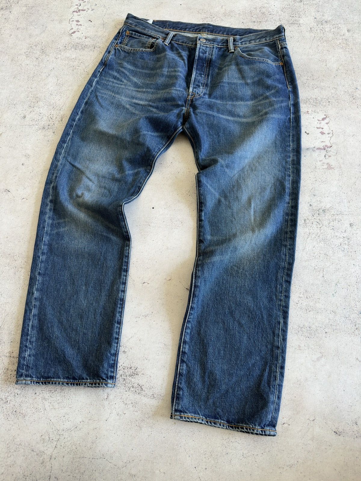 Levi's Levis 501 Blue Denim Jeans Size 36/30 Size US 36 / EU 52 - 2 Thumbnail