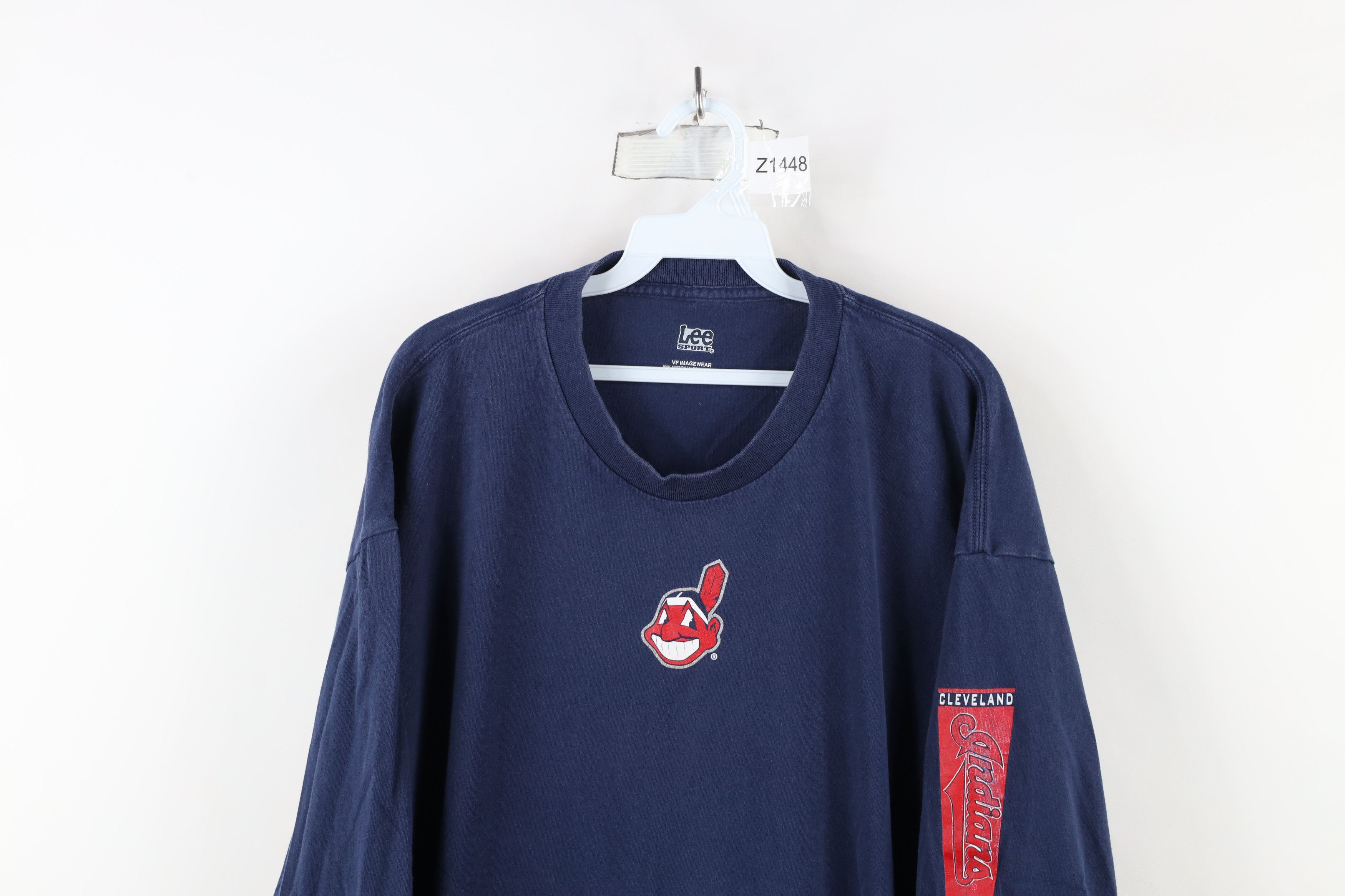 Vintage Vintage Y2K 2007 Cleveland Indians Long Sleeve T-Shirt Size US XXL / EU 58 / 5 - 2 Thumbnail