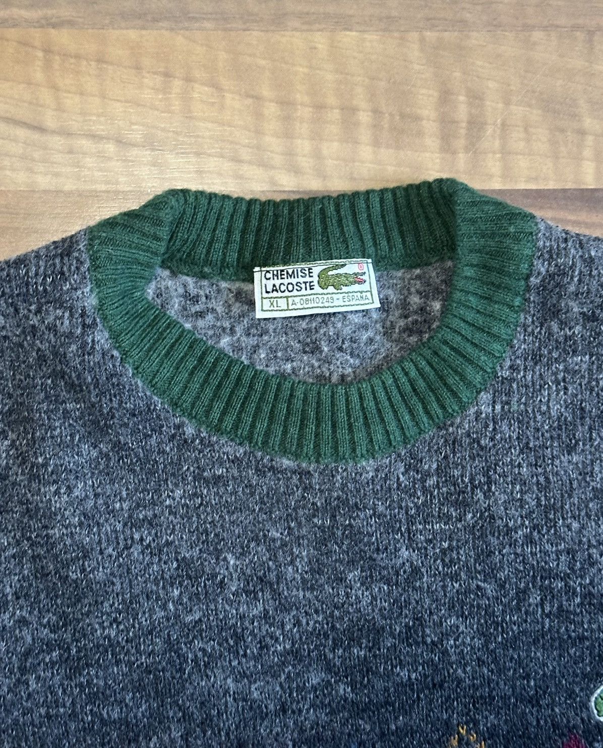 Lacoste Lacoste Vintage Argyle Sweater XL | Old Money Y2K Size US S / EU 44-46 / 1 - 7 Thumbnail