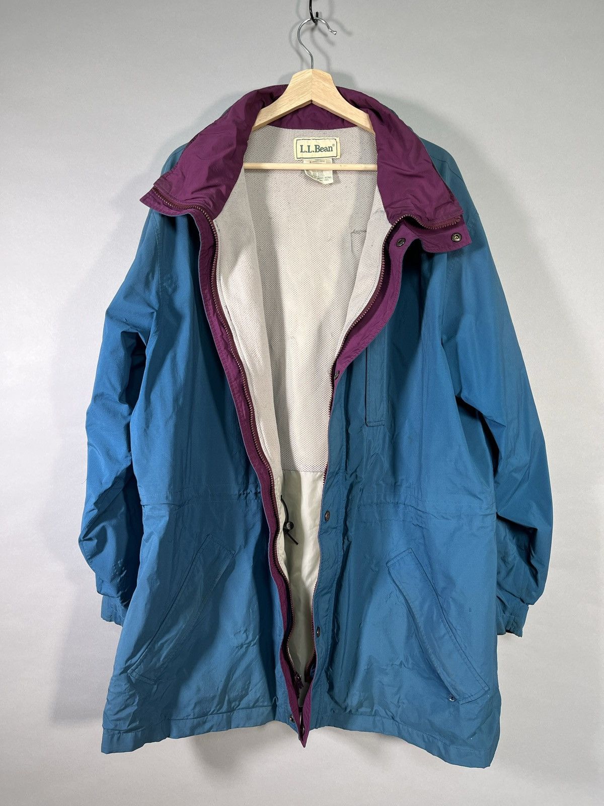 Goretex × L.L. Bean × Vintage Turquoise Vintage L.L.Bean Waterproof Goretex Parka Shell Size US XL / EU 56 / 4 - 2 Thumbnail